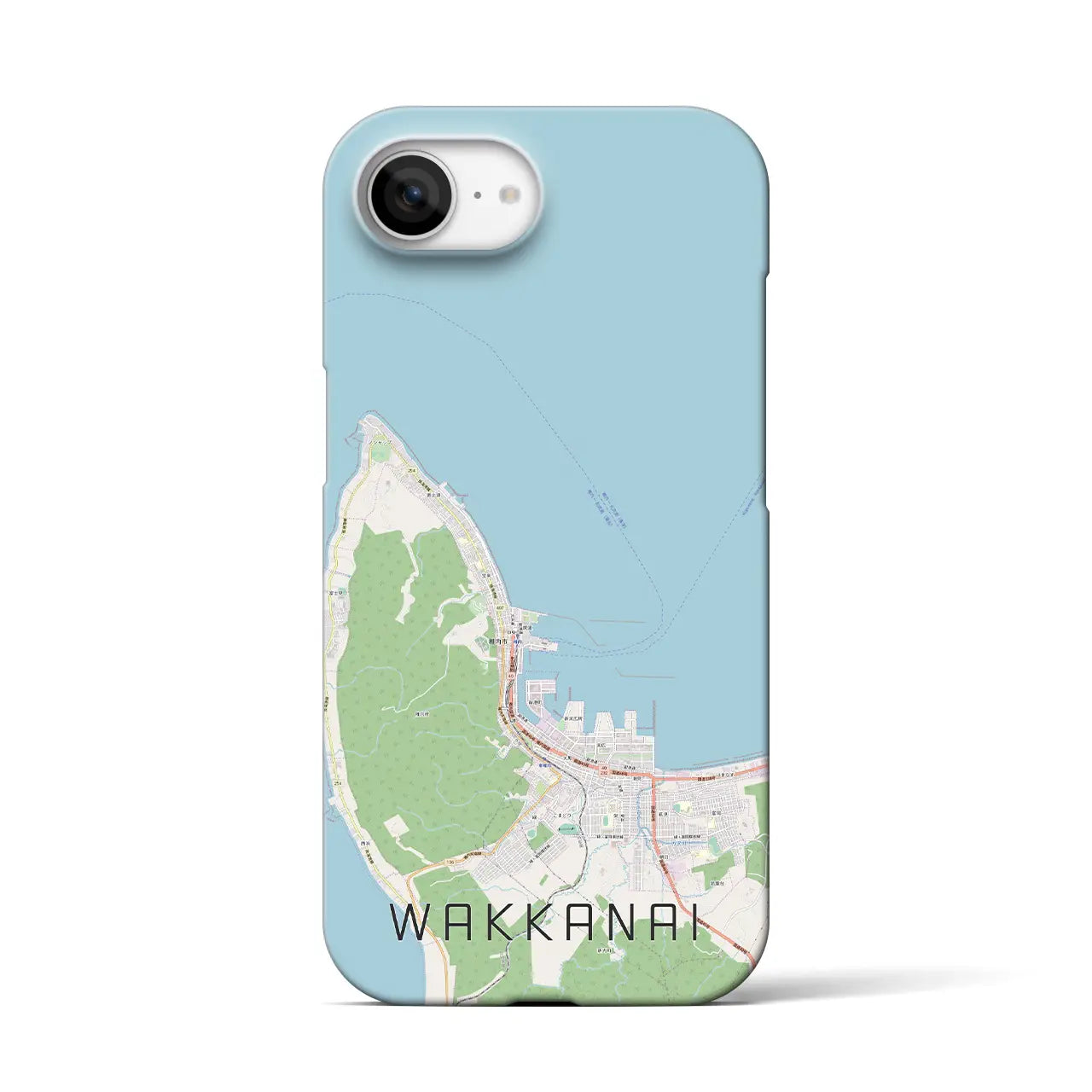 【稚内(北海道)】地図柄iPhoneケース(バックカバータイプ)