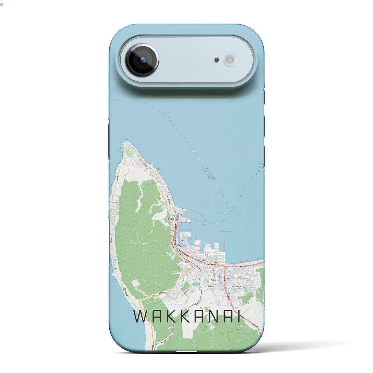 【稚内(北海道)】地図柄iPhoneケース(バックカバータイプ)