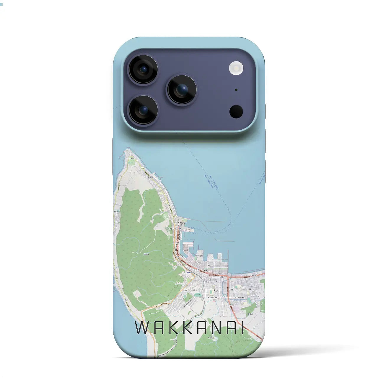 【稚内(北海道)】地図柄iPhoneケース(バックカバータイプ)