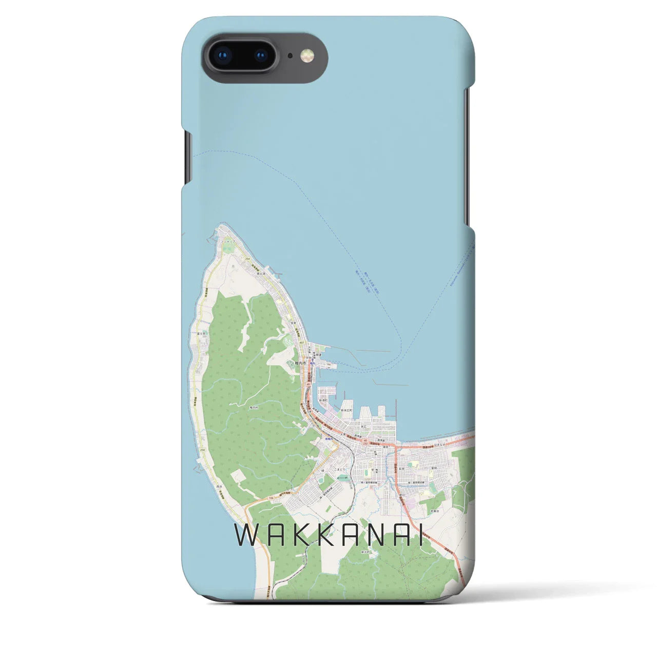 【稚内(北海道)】地図柄iPhoneケース(バックカバータイプ)