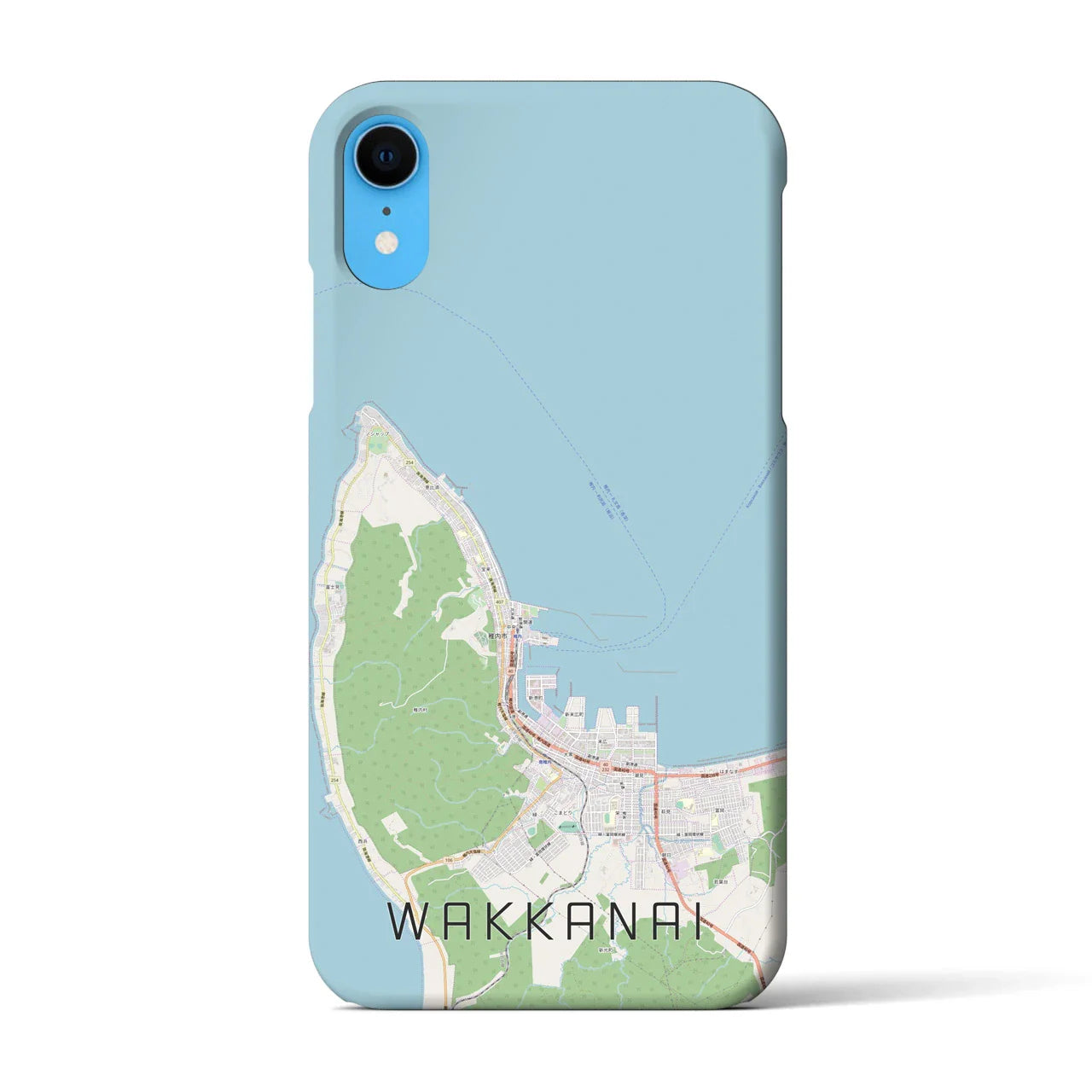 【稚内(北海道)】地図柄iPhoneケース(バックカバータイプ)