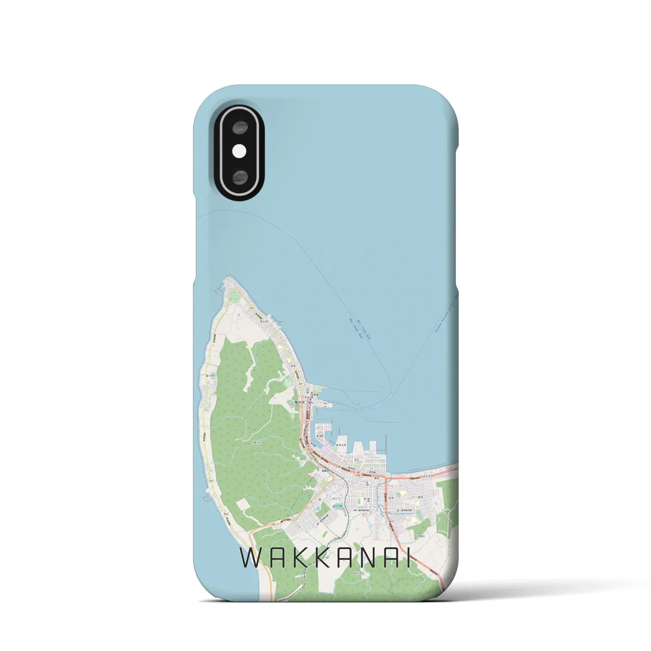 【稚内(北海道)】地図柄iPhoneケース(バックカバータイプ)
