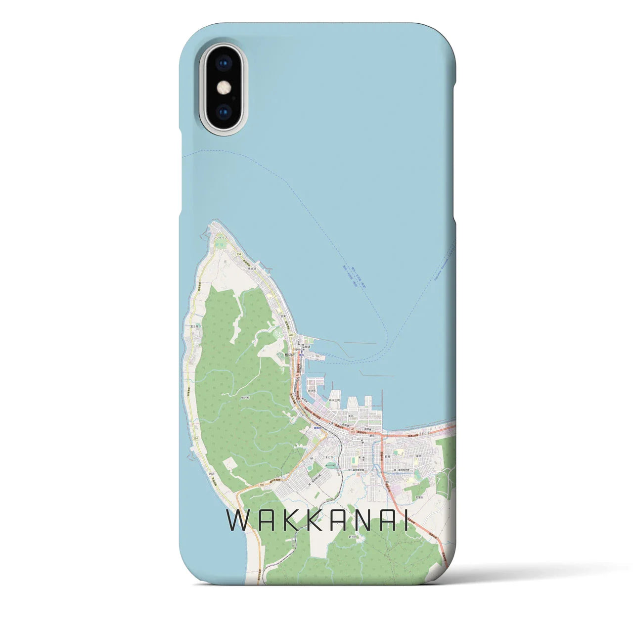 【稚内(北海道)】地図柄iPhoneケース(バックカバータイプ)