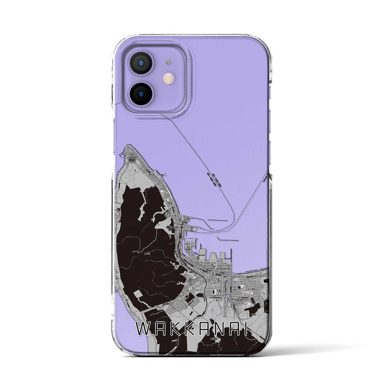 【稚内(北海道)】地図柄iPhoneケース(クリアタイプ)