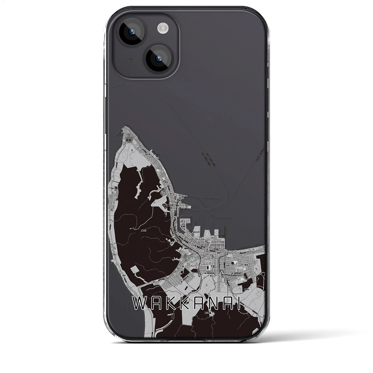 【稚内(北海道)】地図柄iPhoneケース(クリアタイプ)