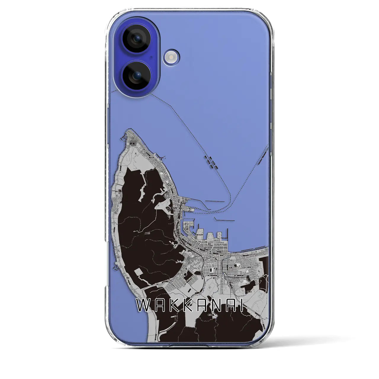 【稚内(北海道)】地図柄iPhoneケース(クリアタイプ)
