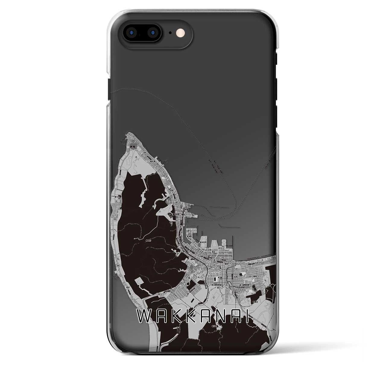 【稚内(北海道)】地図柄iPhoneケース(クリアタイプ)