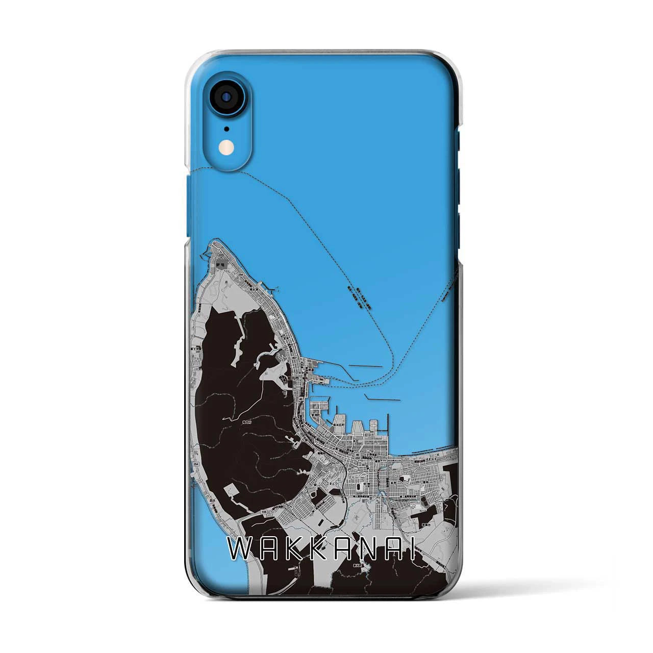 【稚内(北海道)】地図柄iPhoneケース(クリアタイプ)