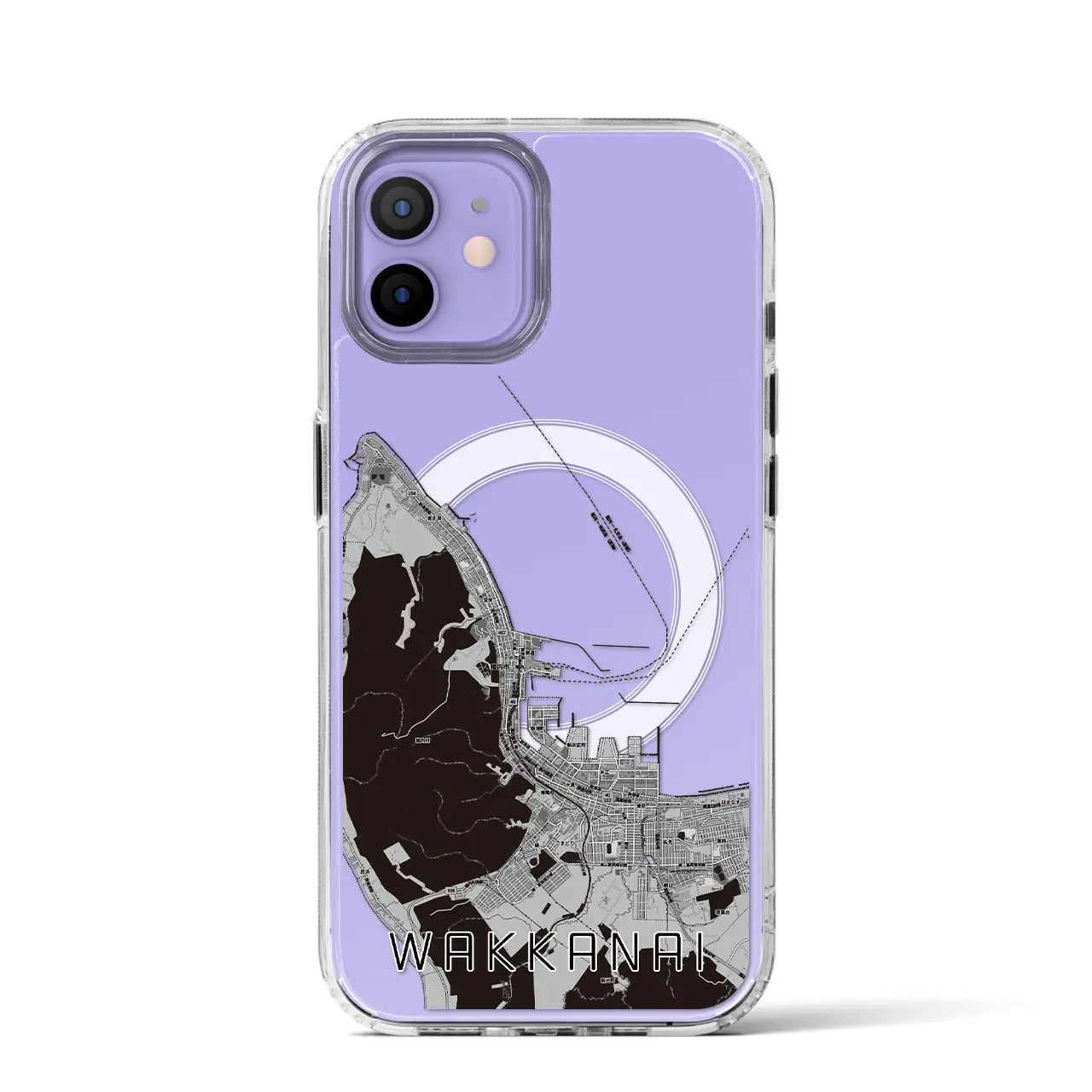 【稚内(北海道)】地図柄iPhoneケース(MagSafeタイプ)