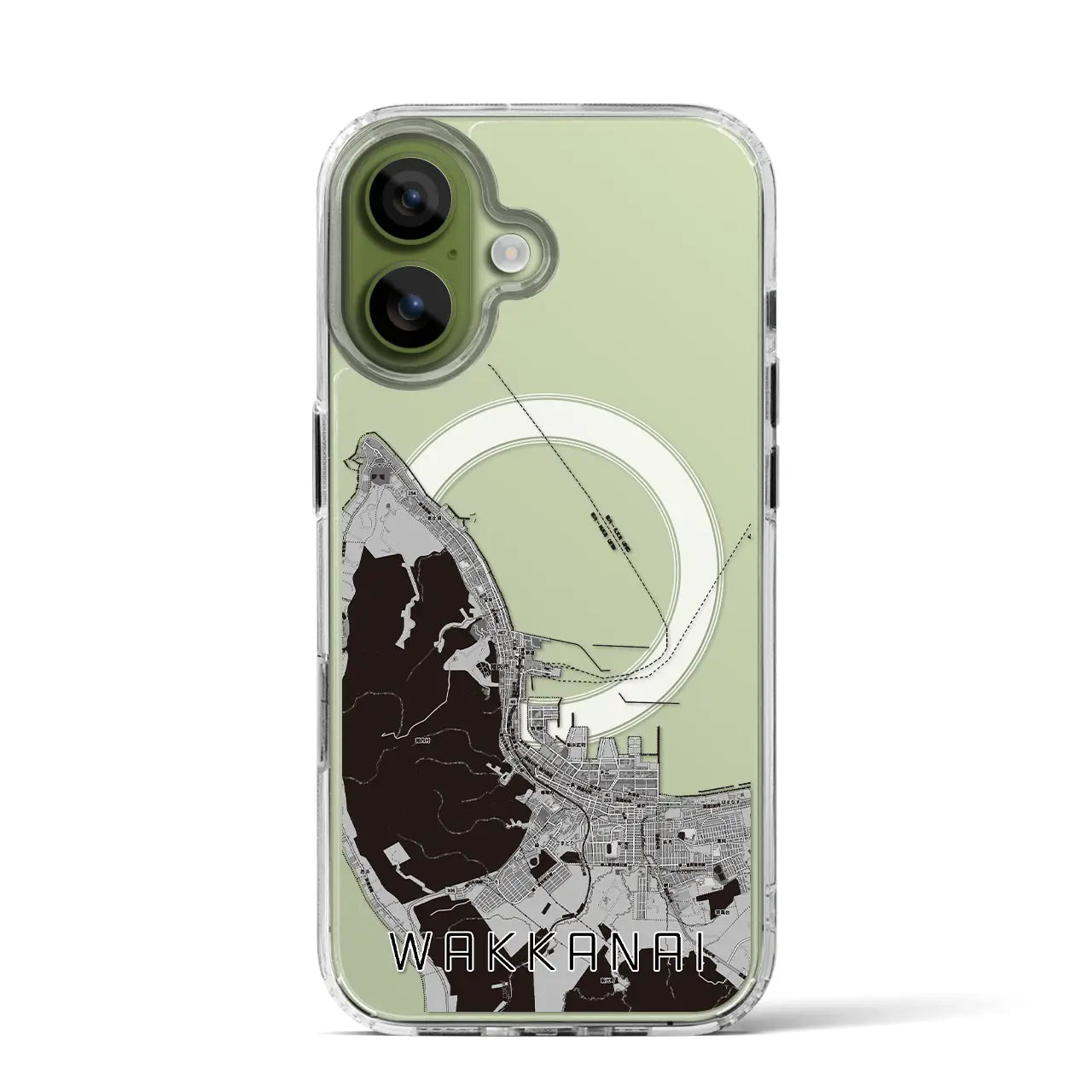 【稚内(北海道)】地図柄iPhoneケース(MagSafeタイプ)