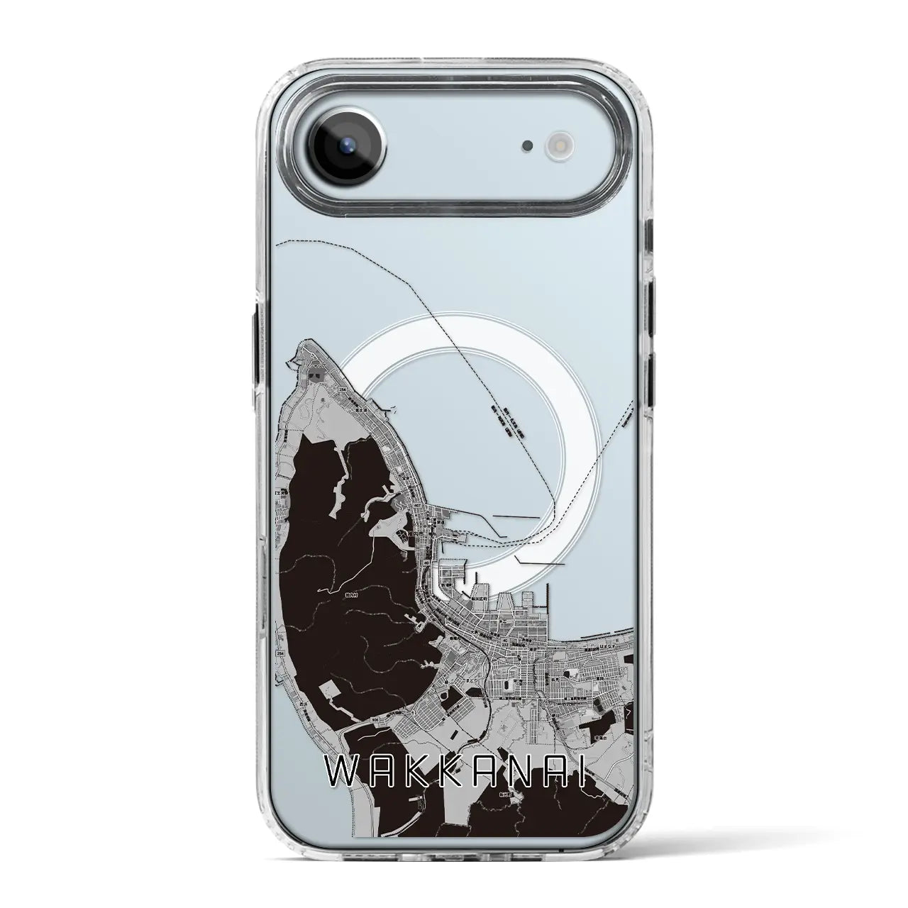 【稚内(北海道)】地図柄iPhoneケース(MagSafeタイプ)