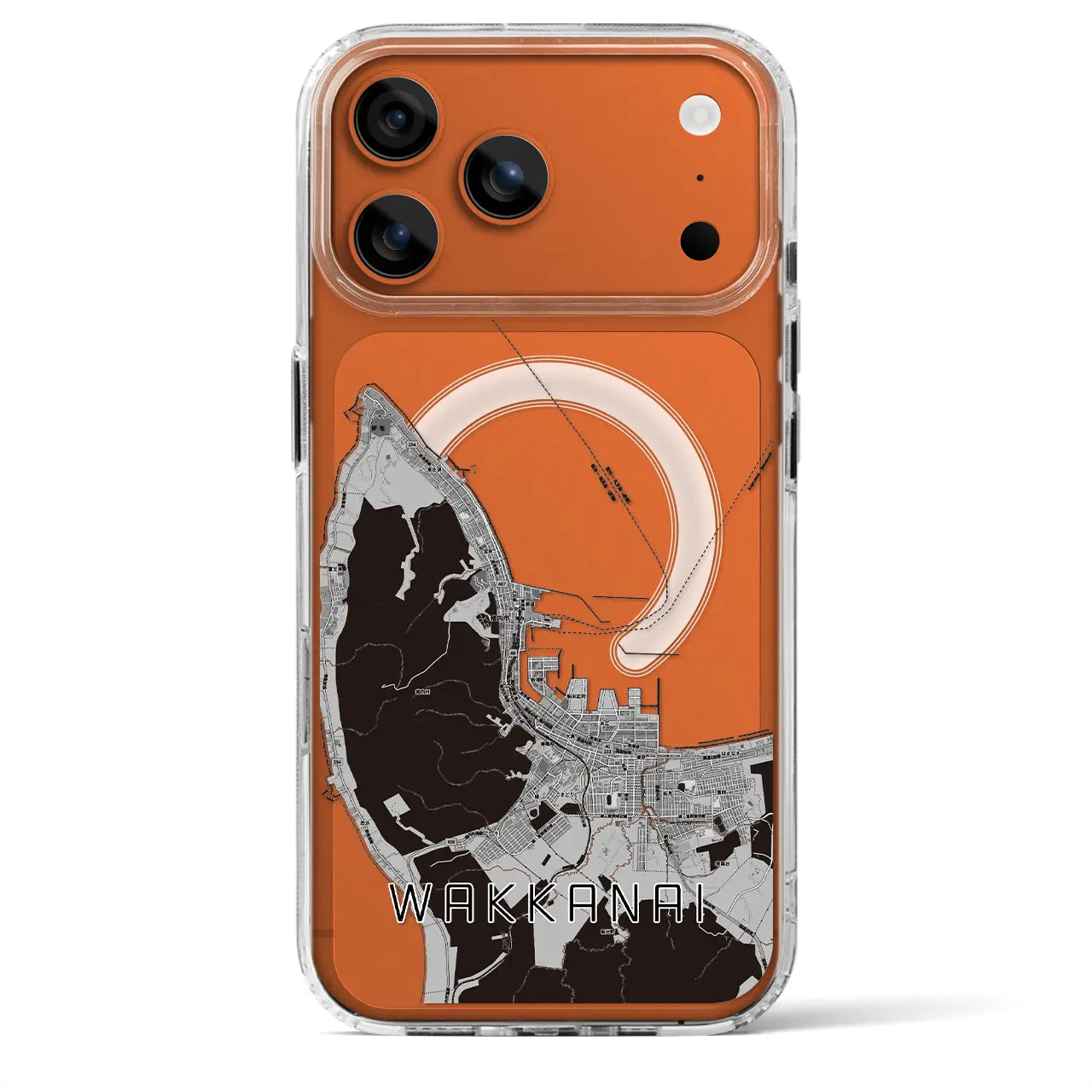 【稚内(北海道)】地図柄iPhoneケース(MagSafeタイプ)