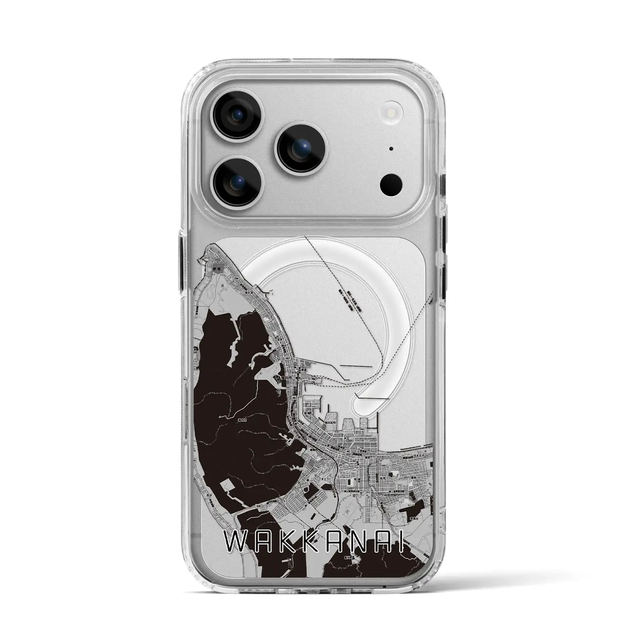 【稚内(北海道)】地図柄iPhoneケース(MagSafeタイプ)