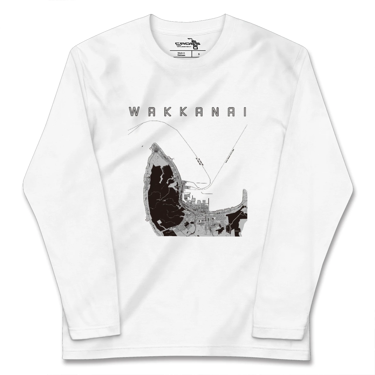 【稚内(北海道)】地図柄ロングスリーブTシャツ