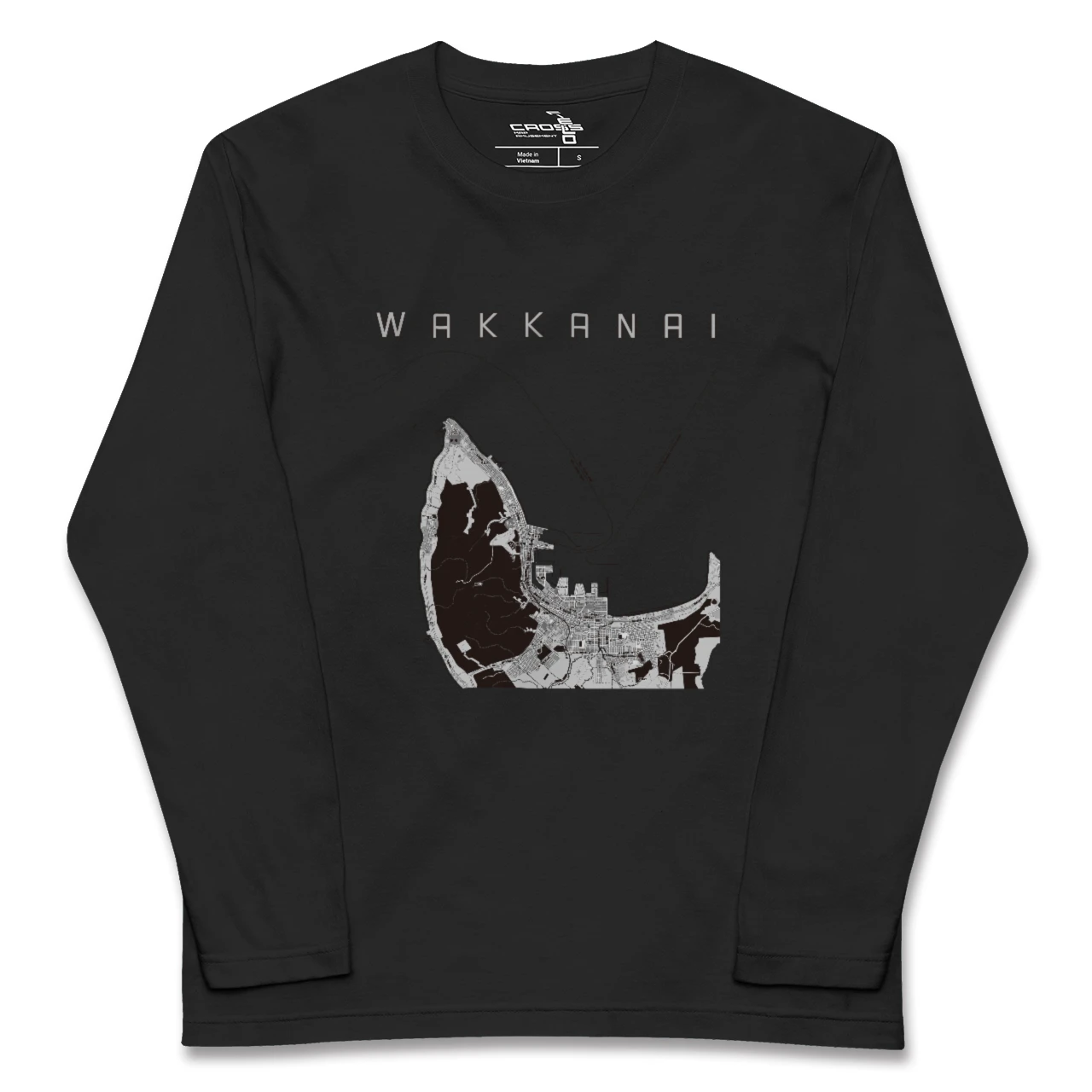 【稚内(北海道)】地図柄ロングスリーブTシャツ