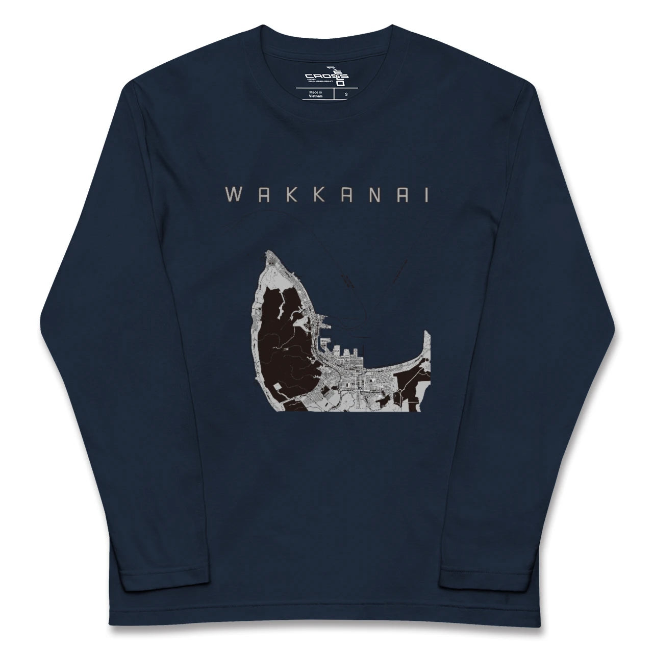 【稚内(北海道)】地図柄ロングスリーブTシャツ