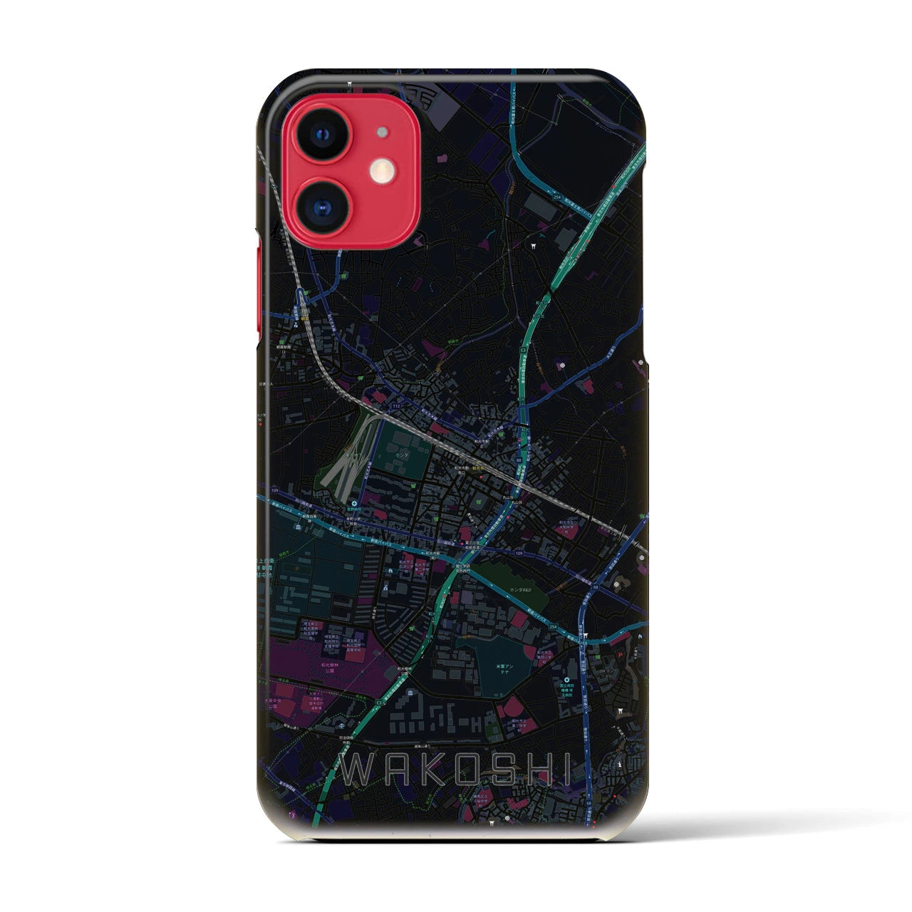 【和光市(埼玉県)】地図柄iPhoneケース(バックカバータイプ)