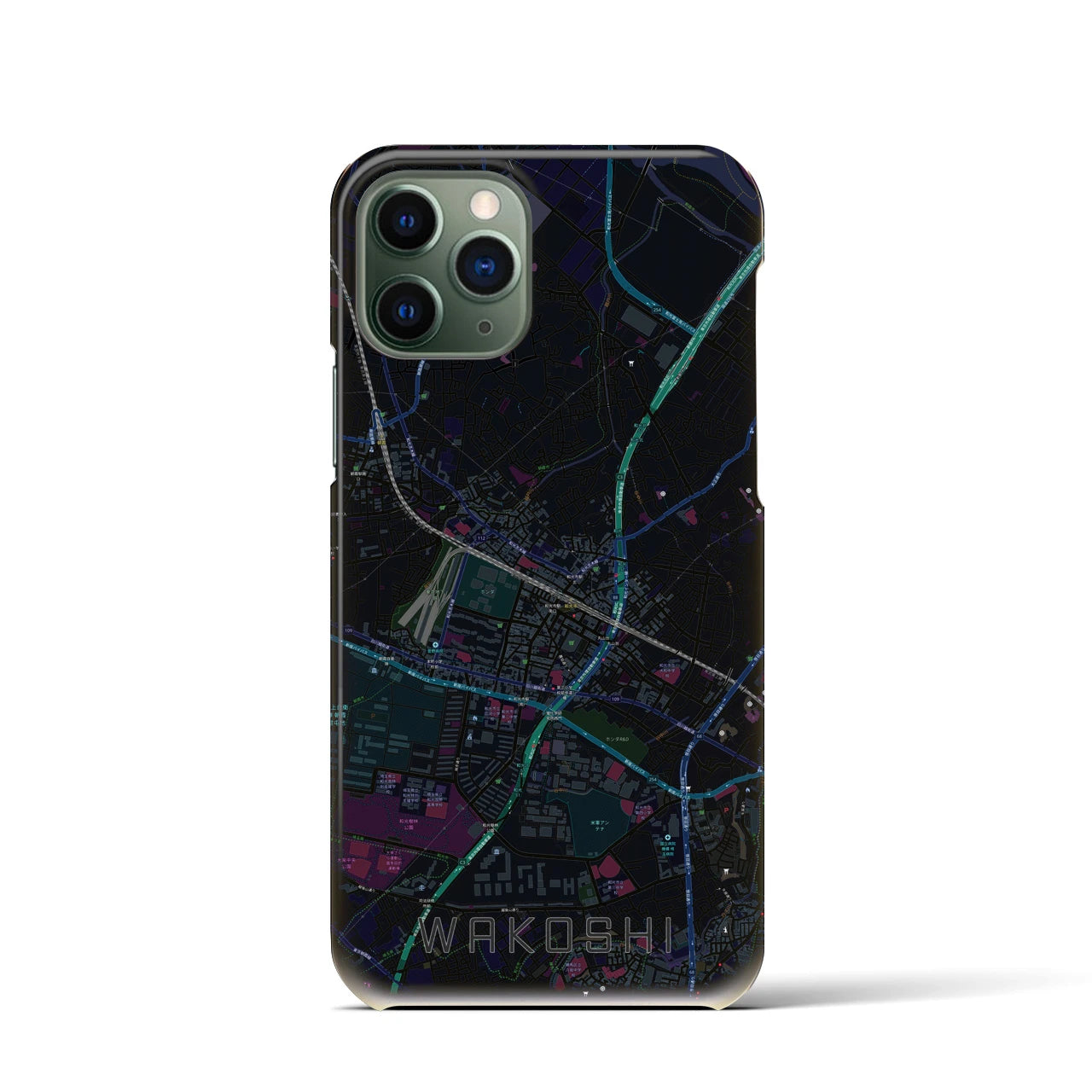 【和光市(埼玉県)】地図柄iPhoneケース(バックカバータイプ)