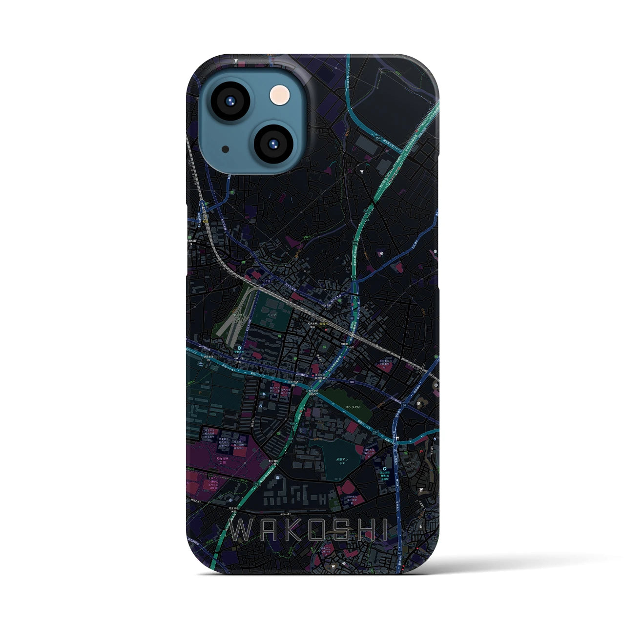 【和光市(埼玉県)】地図柄iPhoneケース(バックカバータイプ)