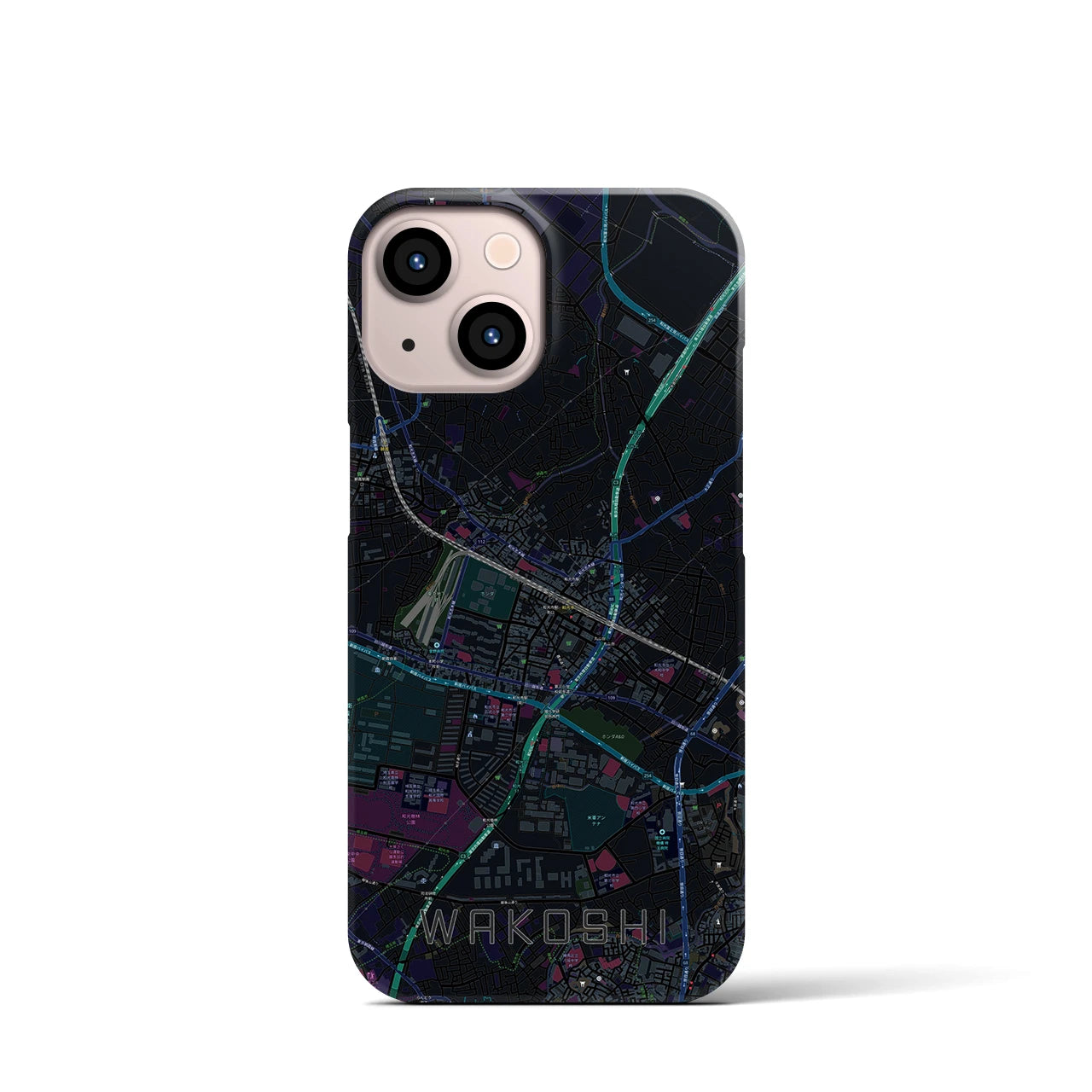 【和光市(埼玉県)】地図柄iPhoneケース(バックカバータイプ)