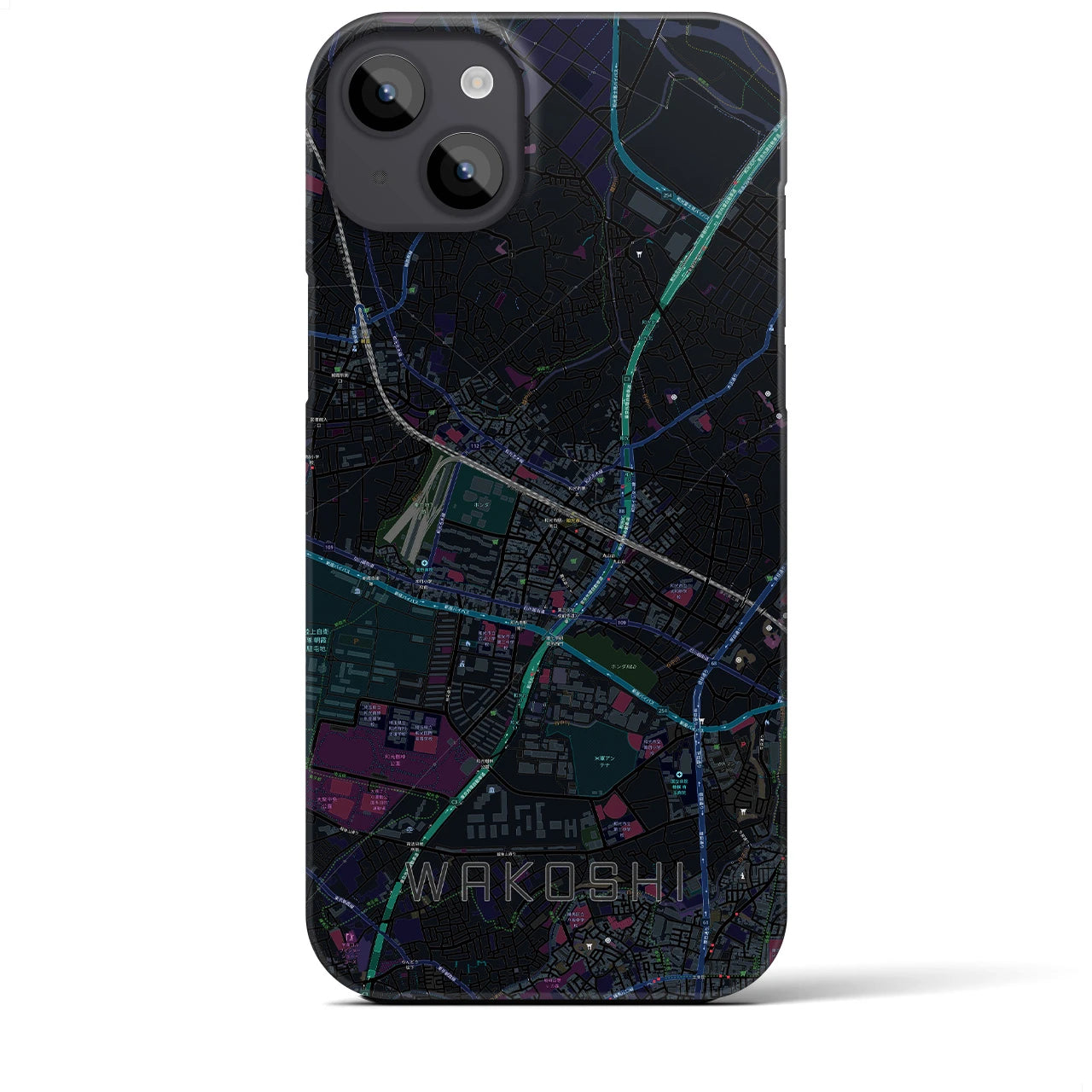 【和光市(埼玉県)】地図柄iPhoneケース(バックカバータイプ)