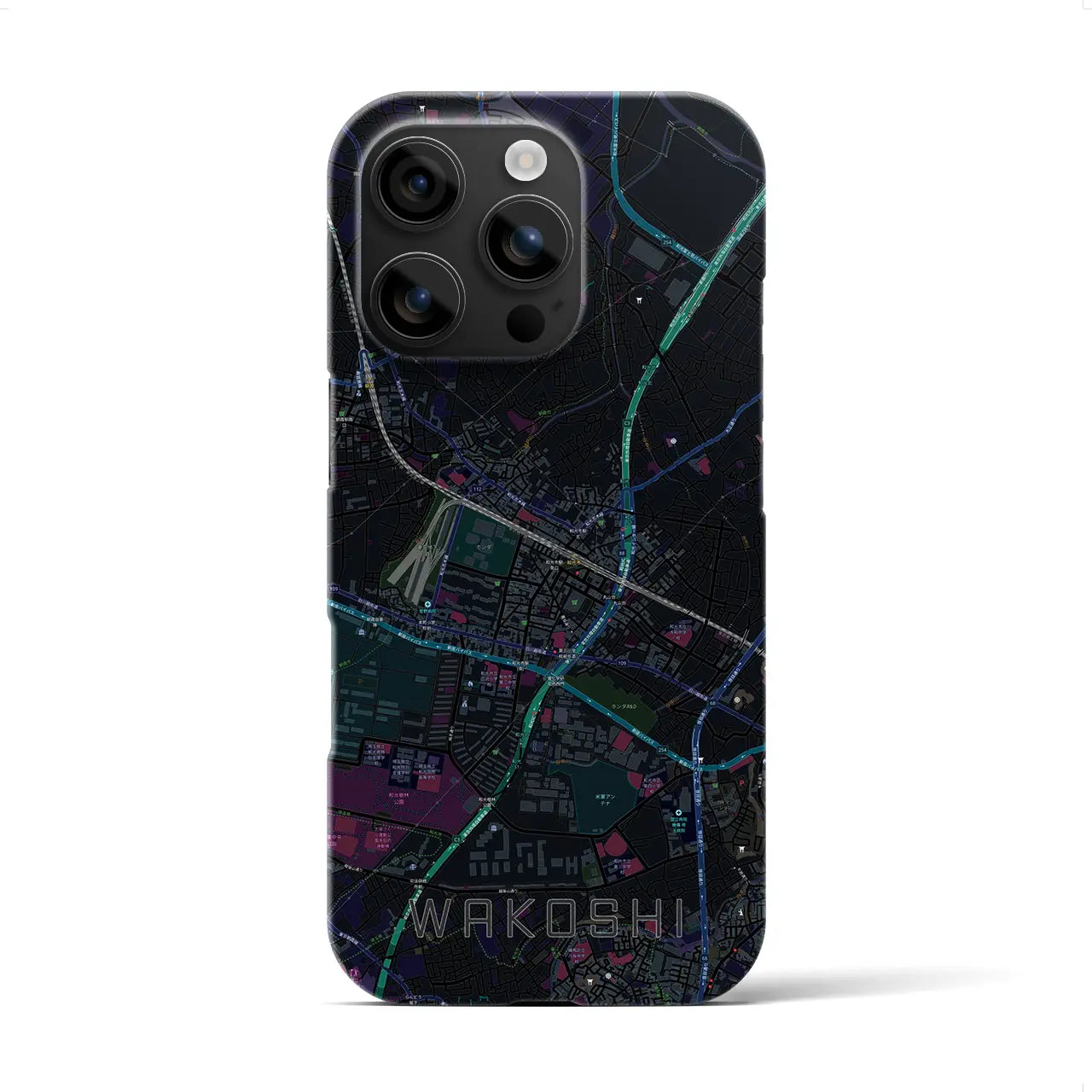 【和光市(埼玉県)】地図柄iPhoneケース(バックカバータイプ)