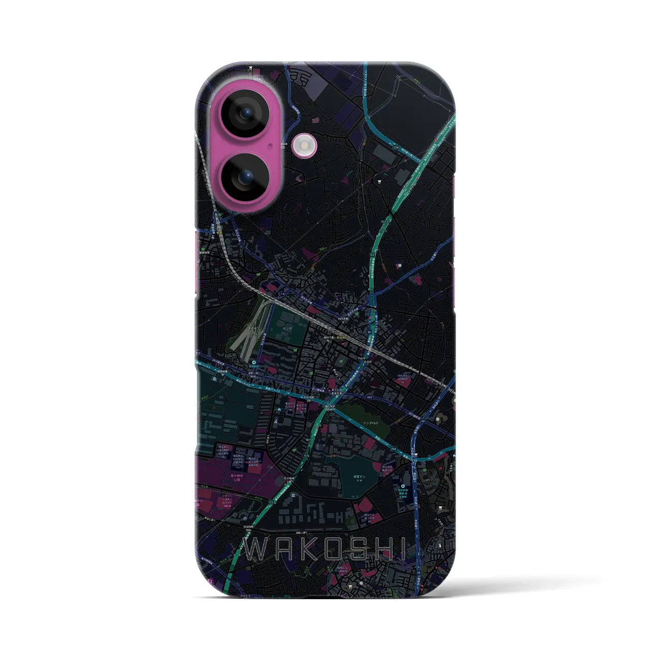 【和光市(埼玉県)】地図柄iPhoneケース(バックカバータイプ)