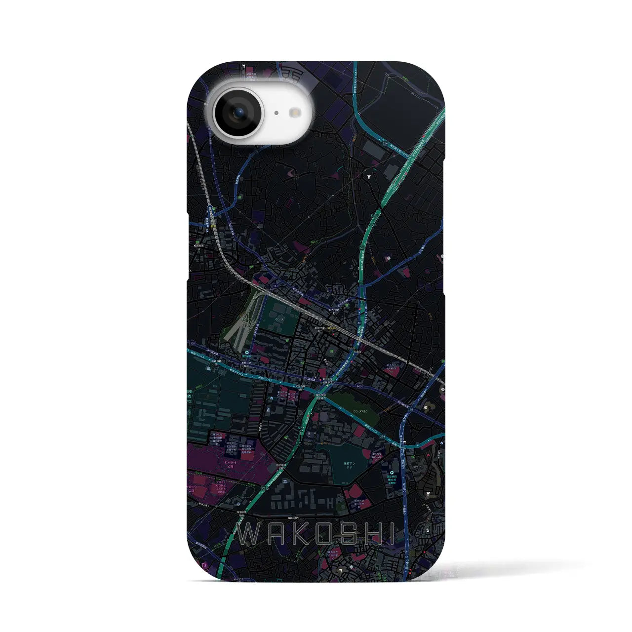 【和光市(埼玉県)】地図柄iPhoneケース(バックカバータイプ)