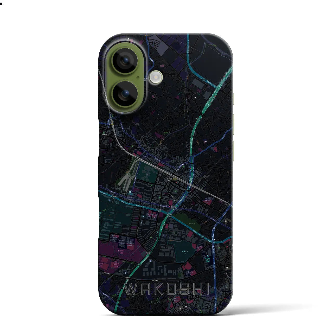 【和光市(埼玉県)】地図柄iPhoneケース(バックカバータイプ)