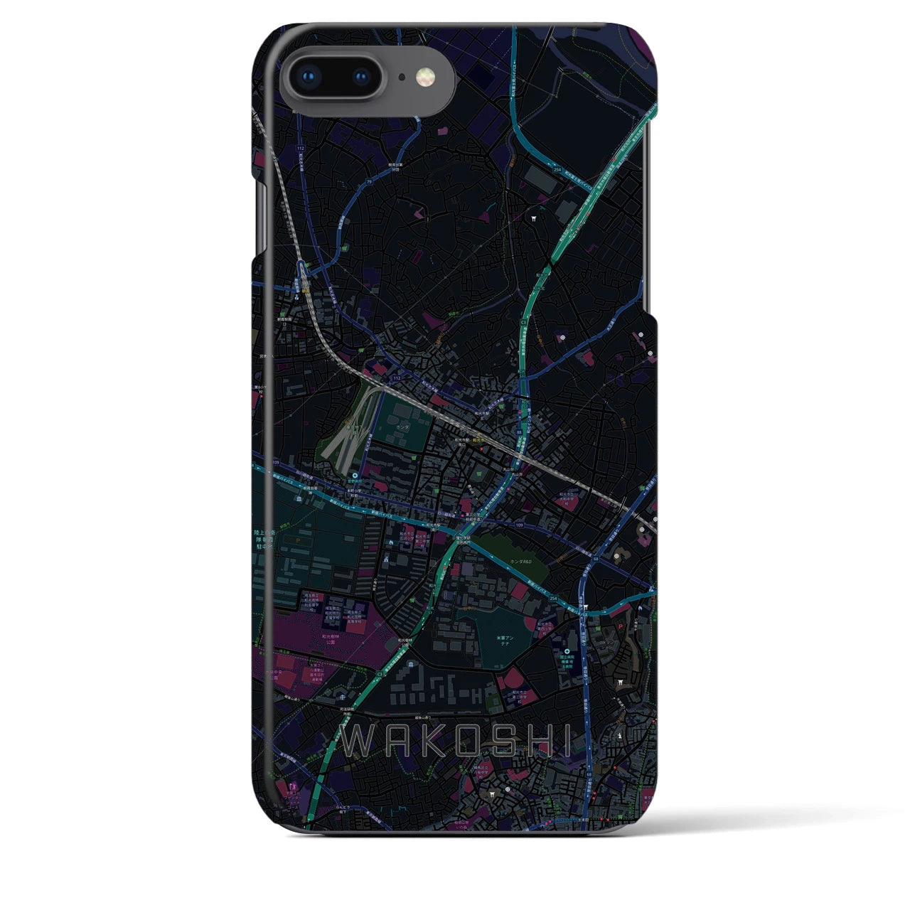 【和光市(埼玉県)】地図柄iPhoneケース(バックカバータイプ)