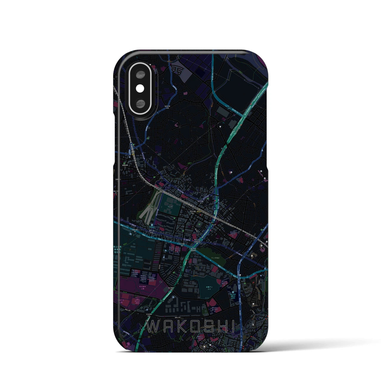 【和光市(埼玉県)】地図柄iPhoneケース(バックカバータイプ)