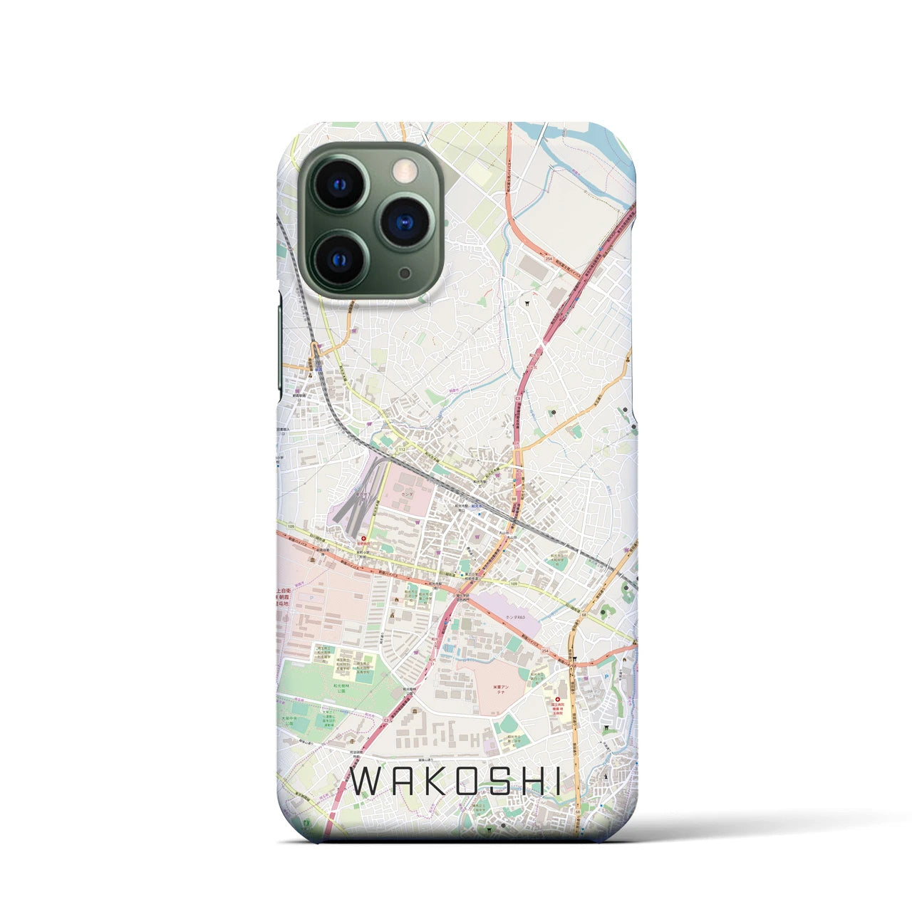 【和光市(埼玉県)】地図柄iPhoneケース(バックカバータイプ)