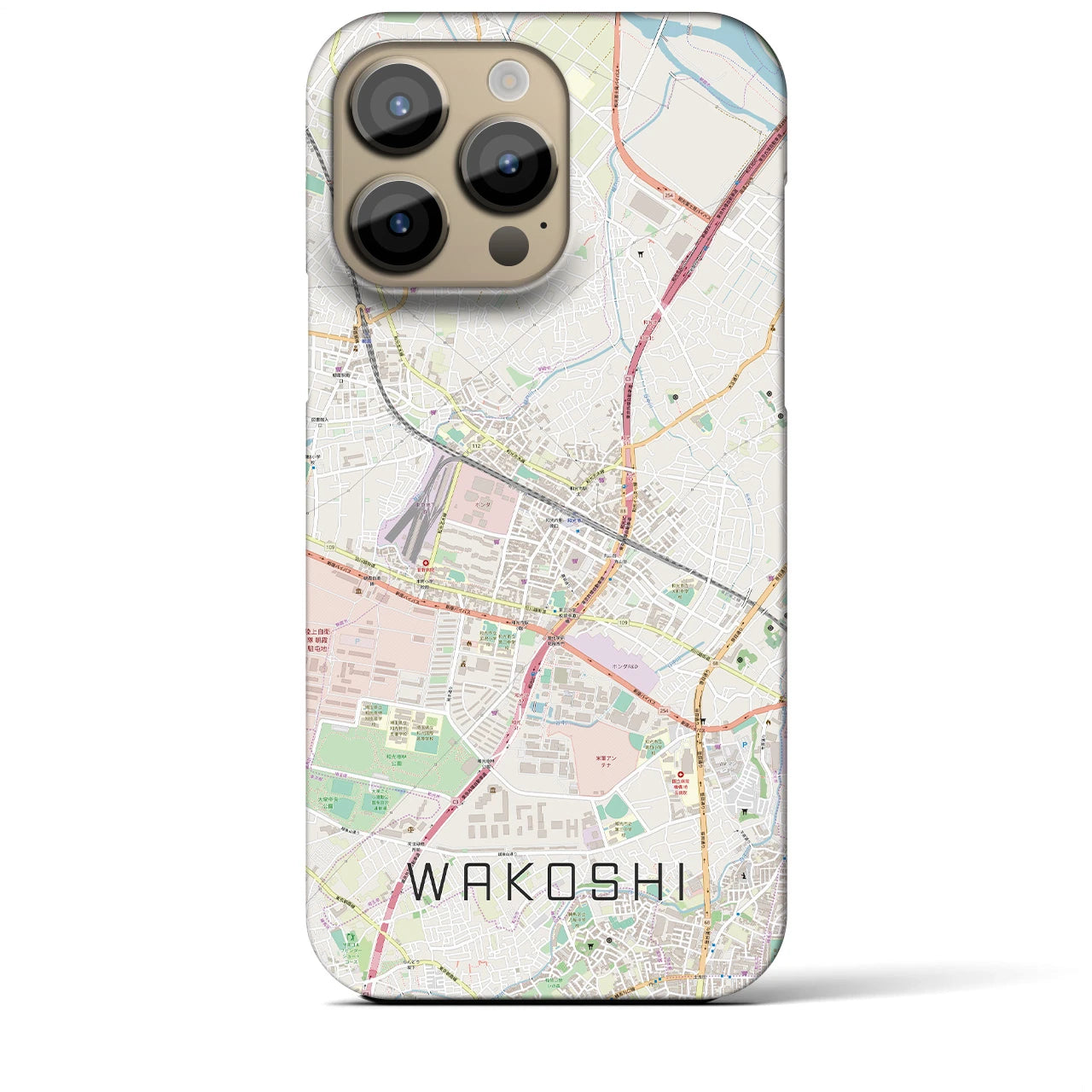 【和光市(埼玉県)】地図柄iPhoneケース(バックカバータイプ)