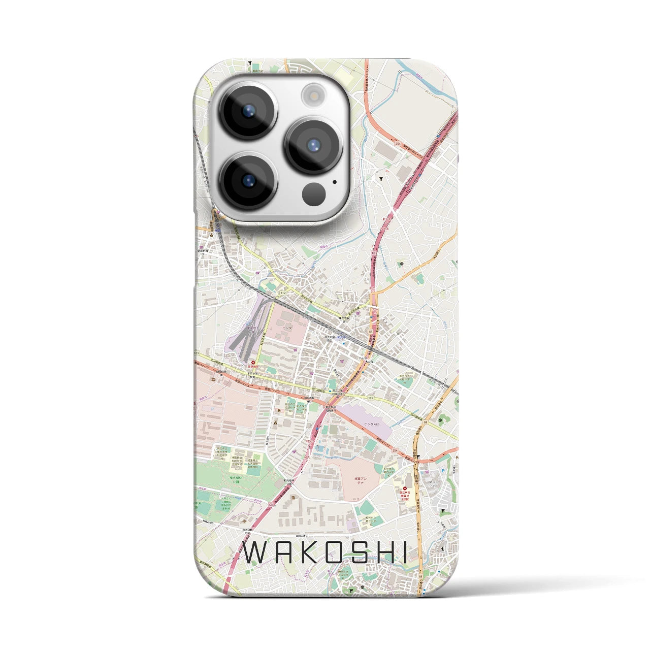 【和光市(埼玉県)】地図柄iPhoneケース(バックカバータイプ)