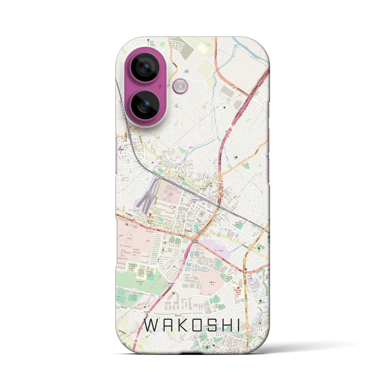 【和光市(埼玉県)】地図柄iPhoneケース(バックカバータイプ)