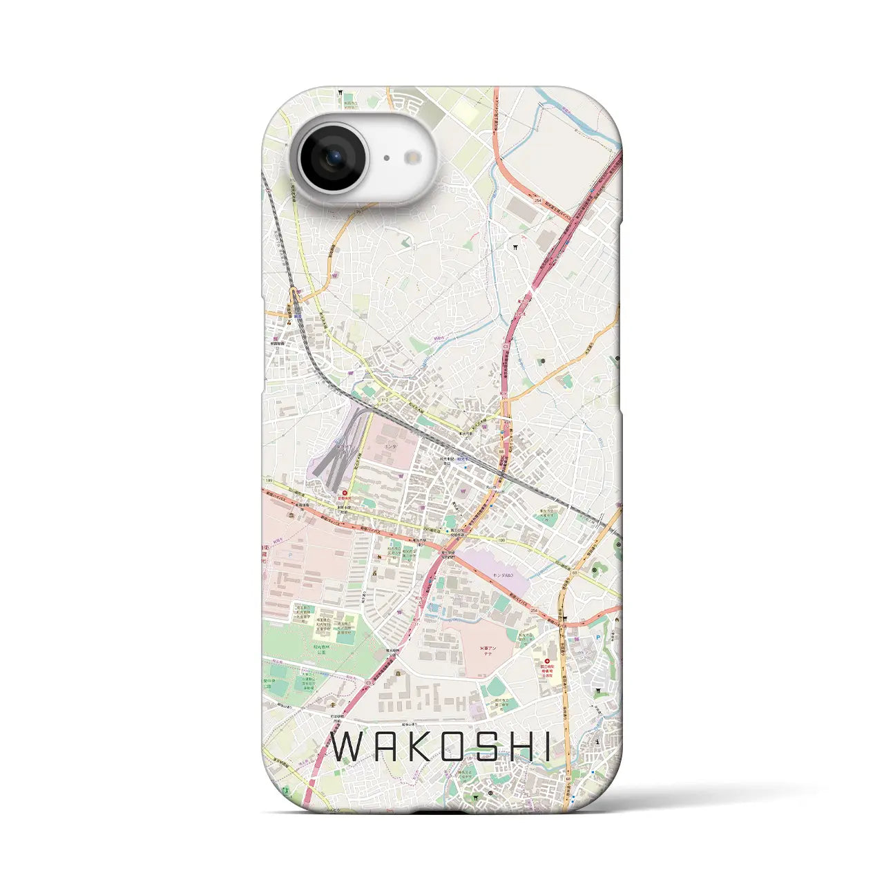 【和光市(埼玉県)】地図柄iPhoneケース(バックカバータイプ)