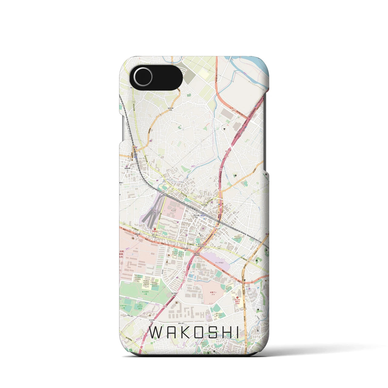 【和光市(埼玉県)】地図柄iPhoneケース(バックカバータイプ)