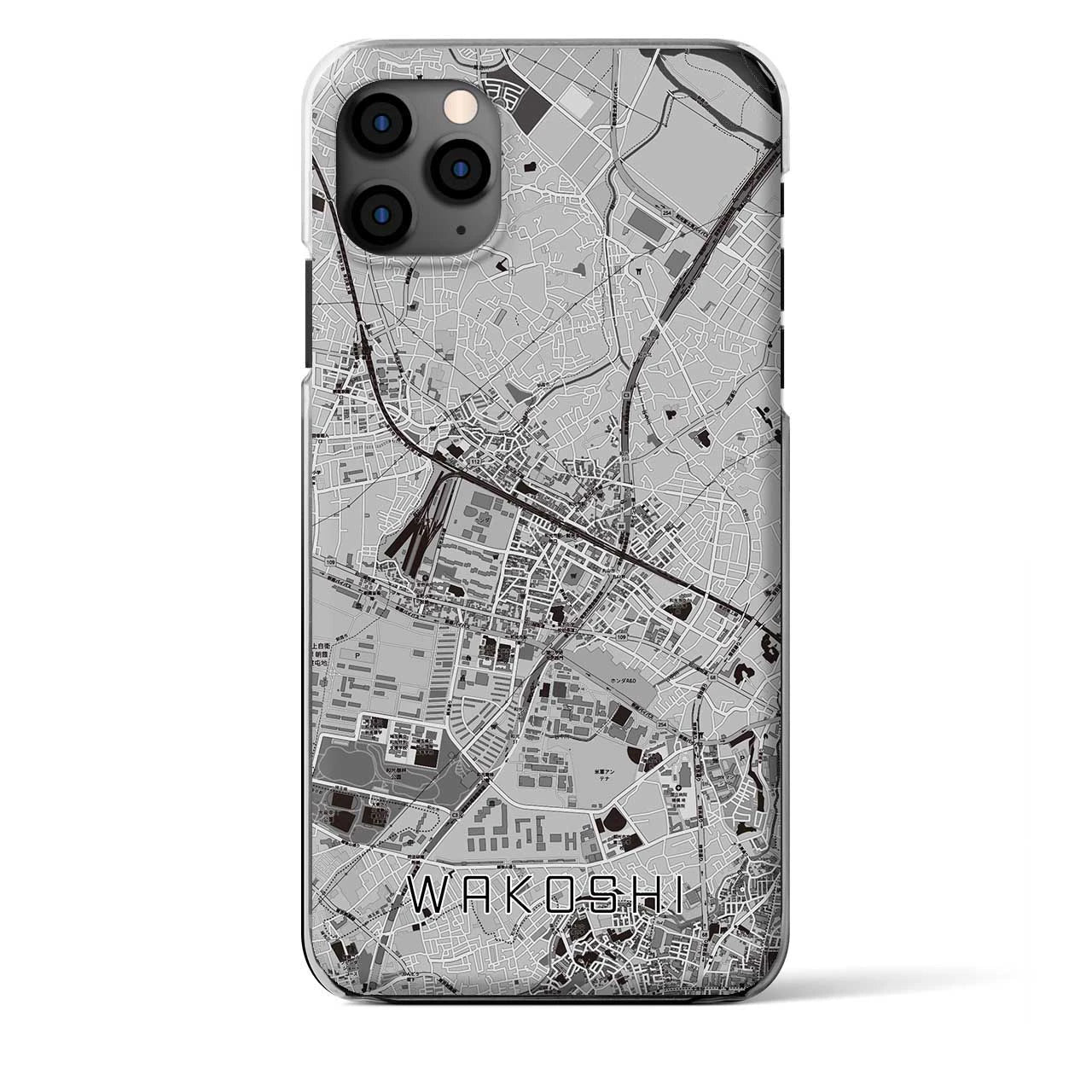 【和光市(埼玉県)】地図柄iPhoneケース(クリアタイプ)