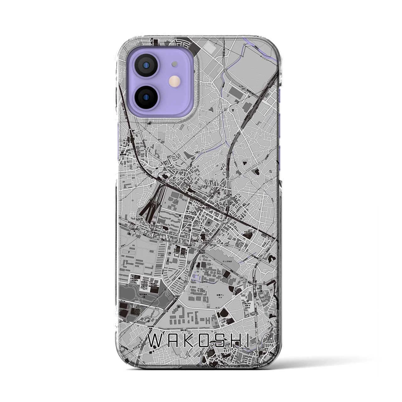 【和光市(埼玉県)】地図柄iPhoneケース(クリアタイプ)