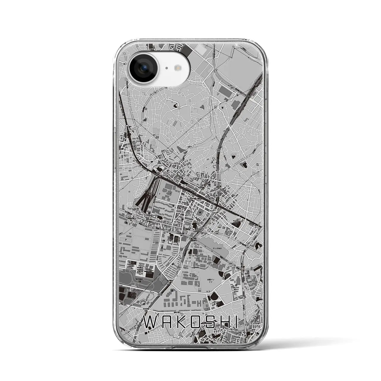 【和光市(埼玉県)】地図柄iPhoneケース(クリアタイプ)