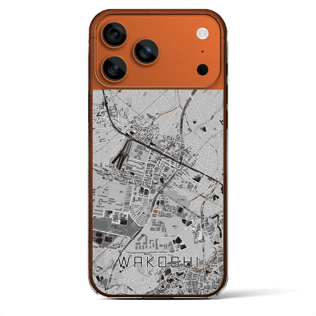 【和光市(埼玉県)】地図柄iPhoneケース(クリアタイプ)