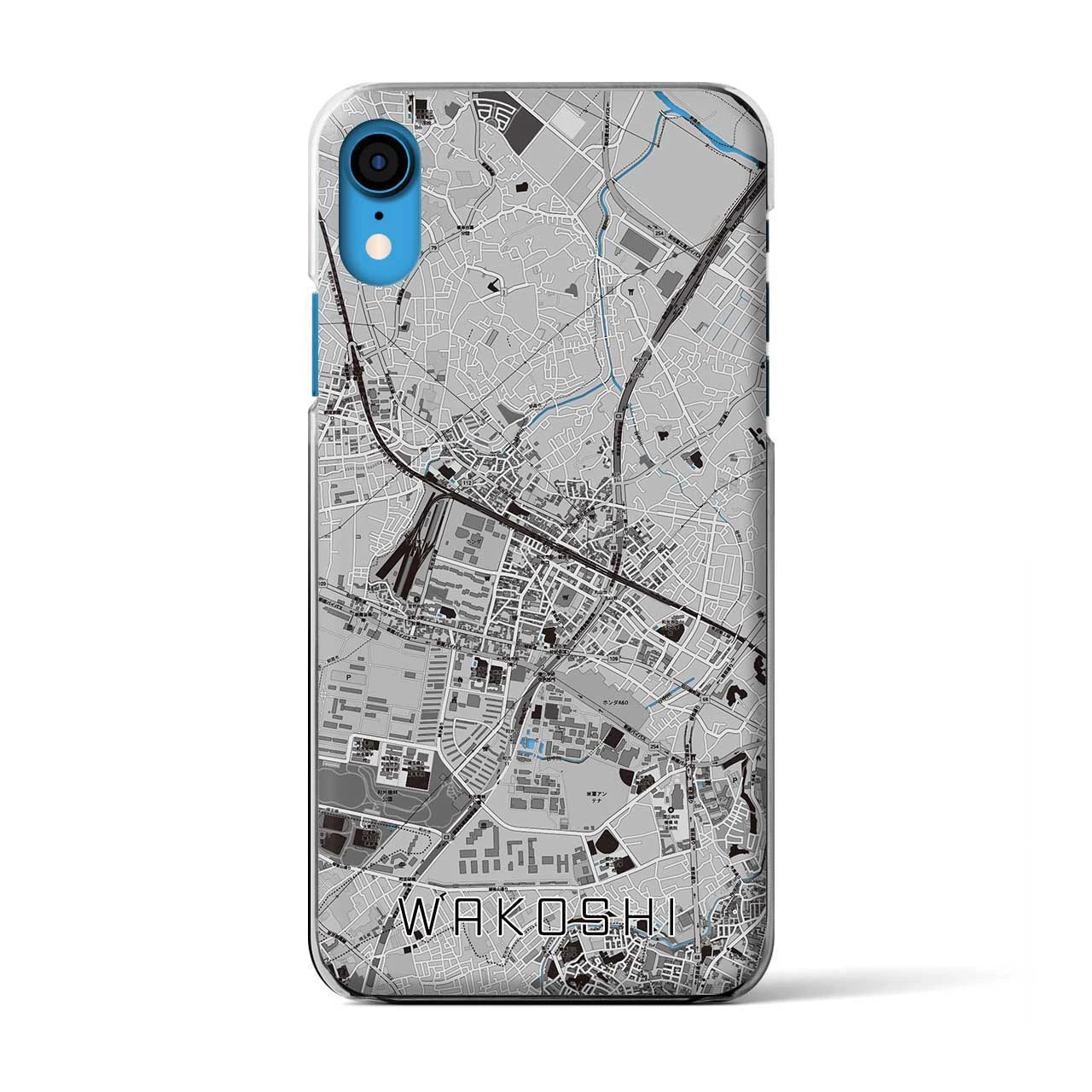 【和光市(埼玉県)】地図柄iPhoneケース(クリアタイプ)
