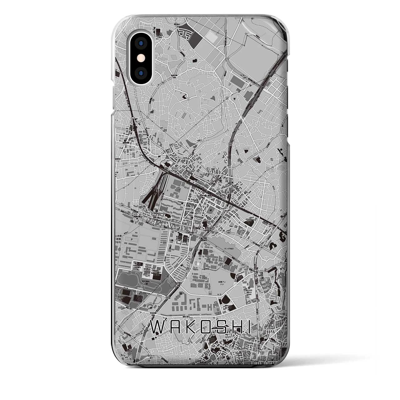 【和光市(埼玉県)】地図柄iPhoneケース(クリアタイプ)