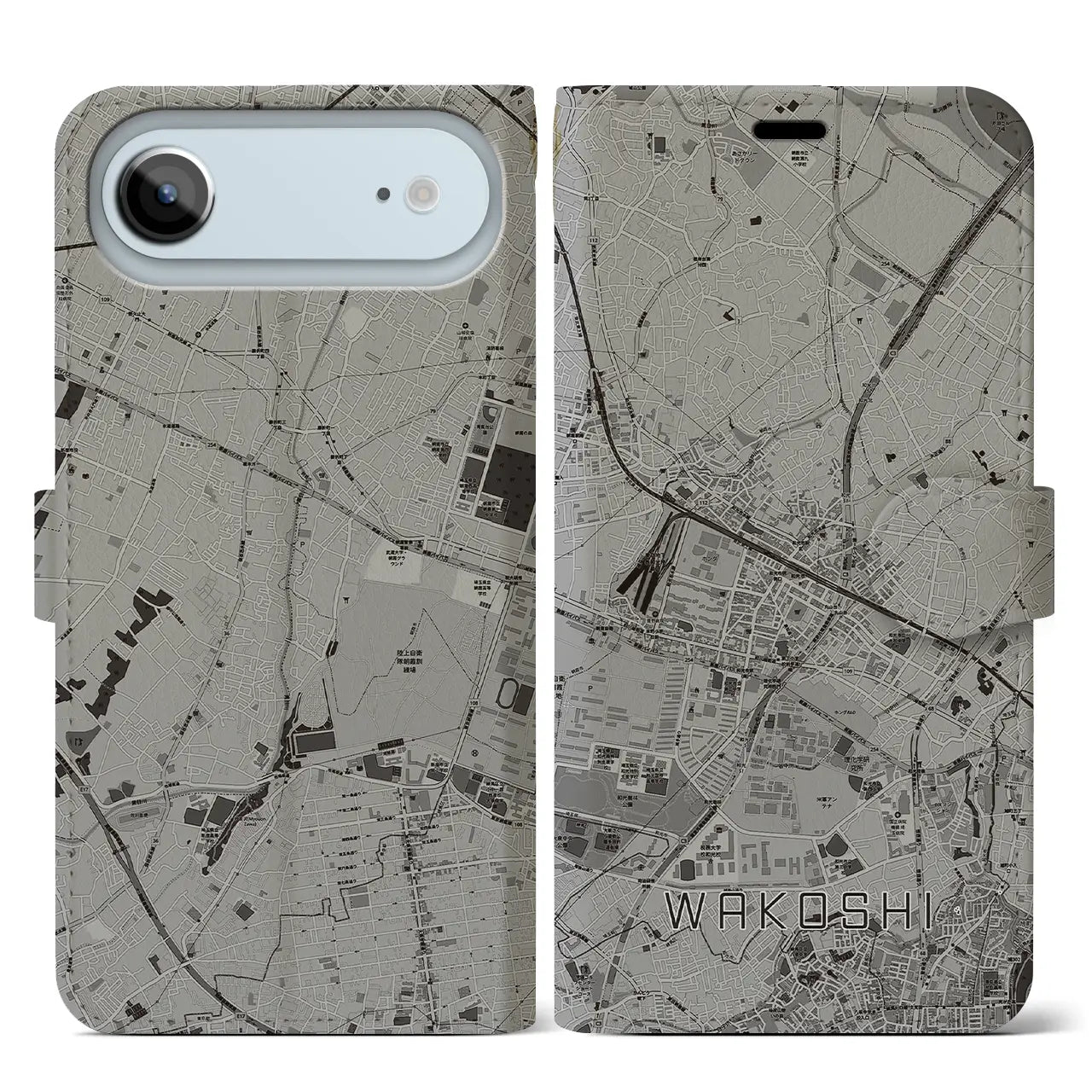 【和光市(埼玉県)】地図柄iPhoneケース(手帳タイプ)