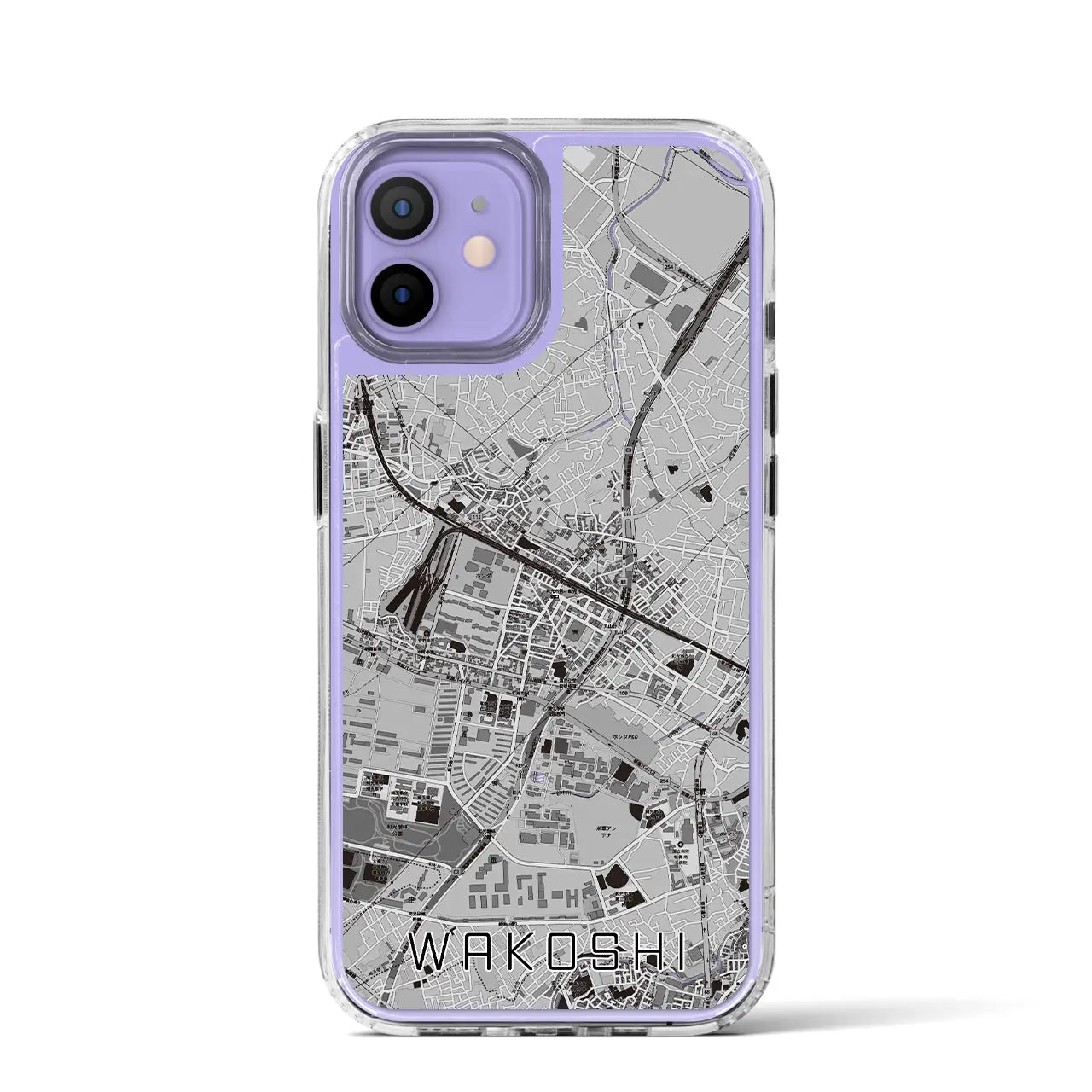 【和光市(埼玉県)】地図柄iPhoneケース(MagSafeタイプ)