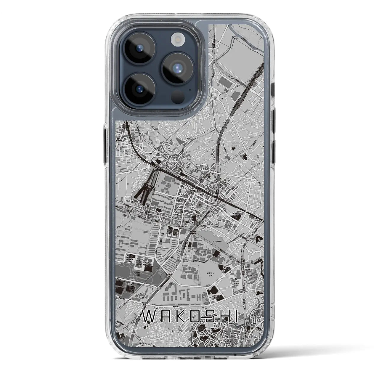 【和光市(埼玉県)】地図柄iPhoneケース(MagSafeタイプ)