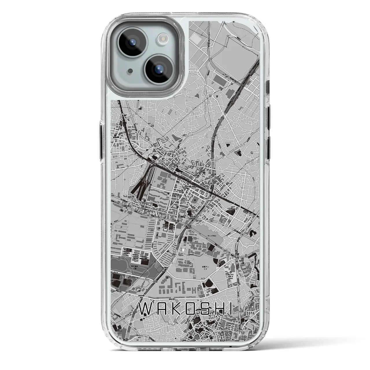 【和光市(埼玉県)】地図柄iPhoneケース(MagSafeタイプ)