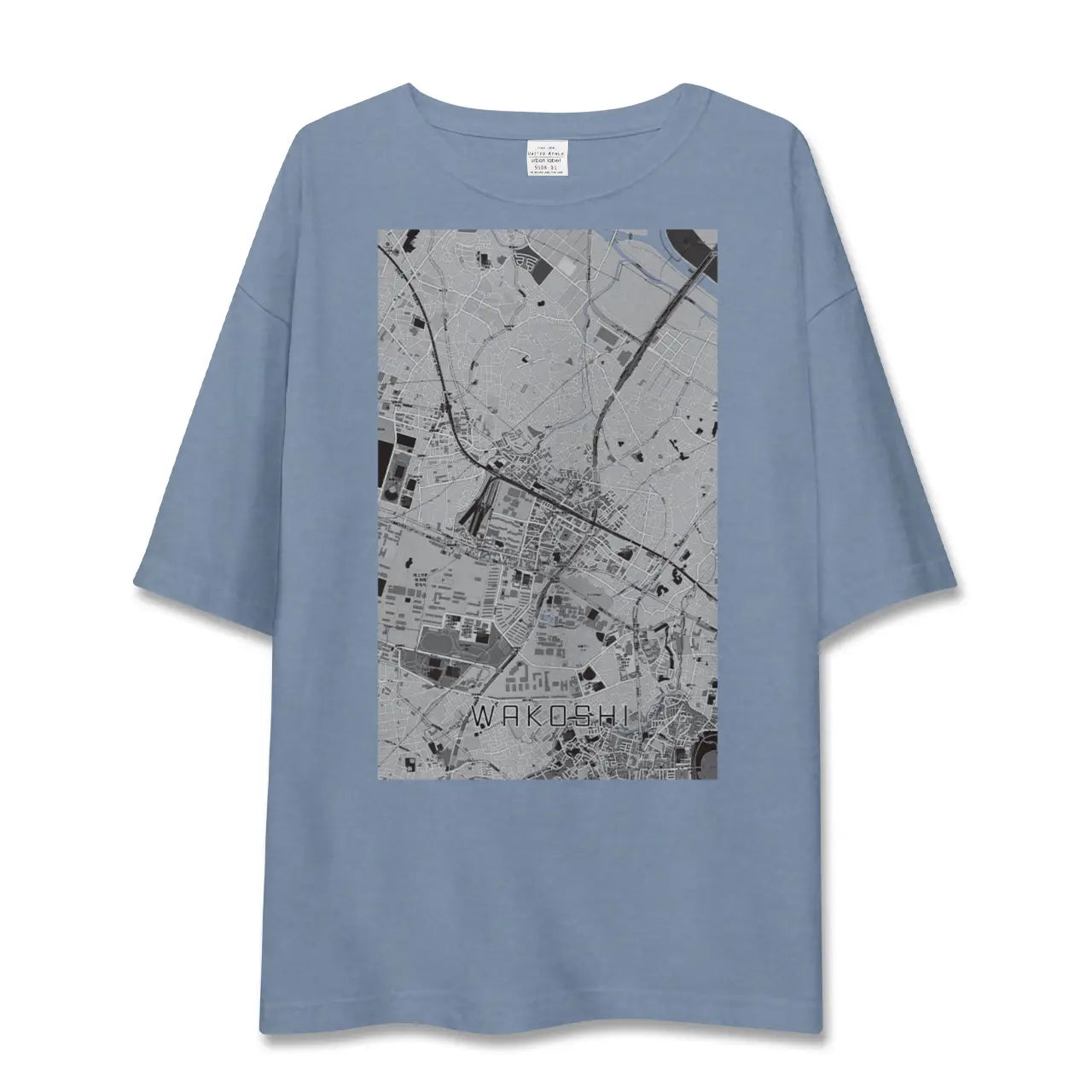 【和光市(埼玉県)】地図柄ビッグシルエットTシャツ