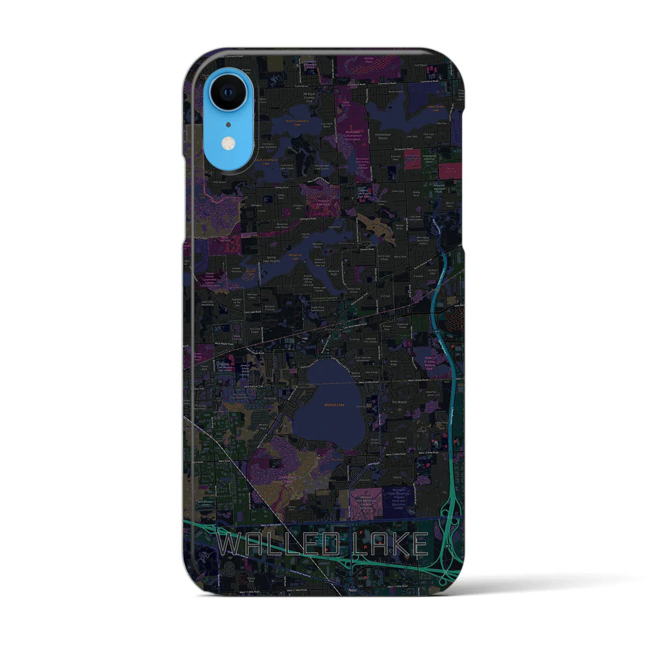 【ウォールドレイク(アメリカ)】地図柄iPhoneケース(バックカバータイプ)