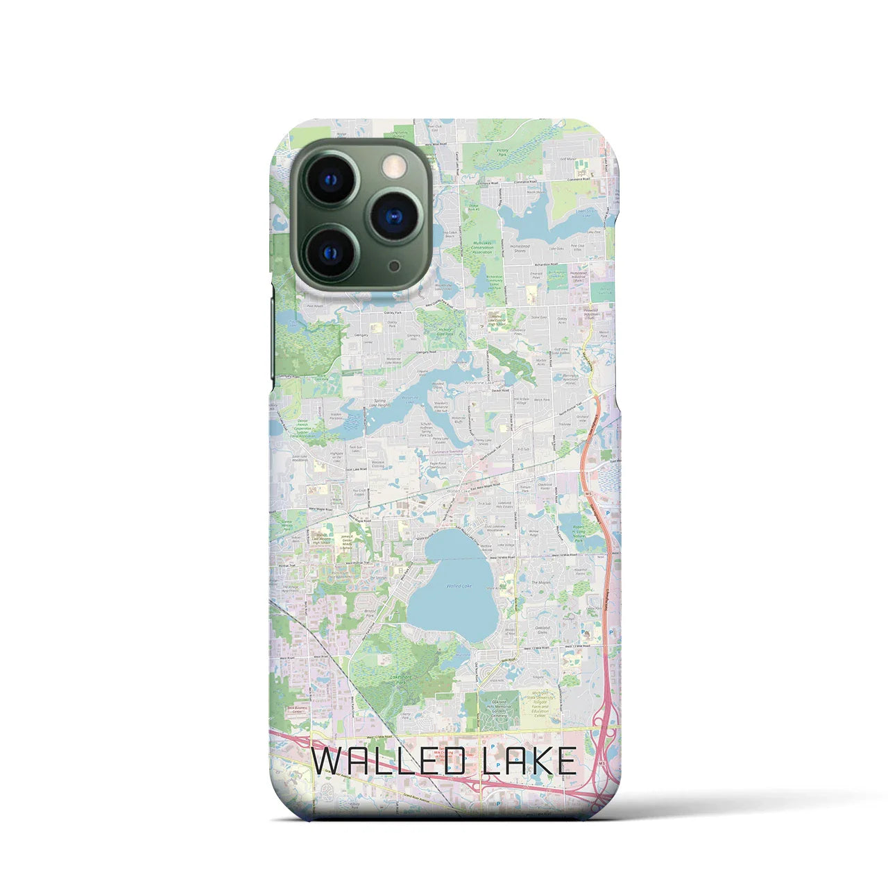 【ウォールドレイク(アメリカ)】地図柄iPhoneケース(バックカバータイプ)